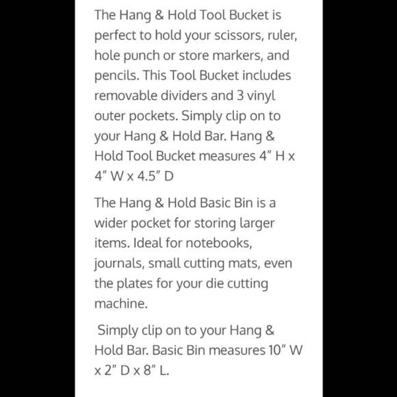 Totally Tiffany Hang & Hold Organizer Collection Starter Kit Storage System - Picture 6 of 6